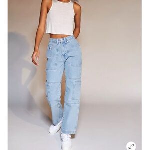 The Ragged Priest Combat Cargo Jean Light Blue Size 32